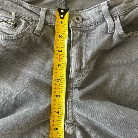 AG Adriano Goldschmied Grey "The Stevie" Ankle Slim Straight Leg Jeans Size 26R - Picture 10 of 13